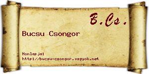 Bucsu Csongor névjegykártya